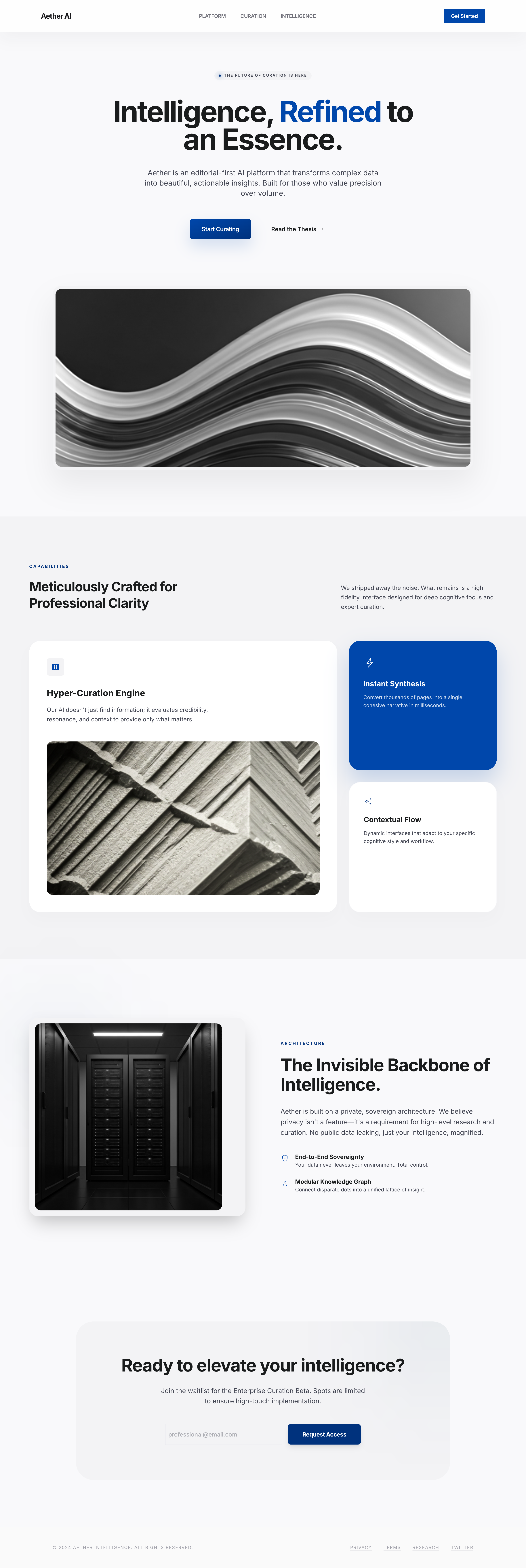 Apple-inspired Stitch export for the quiet AI launch board