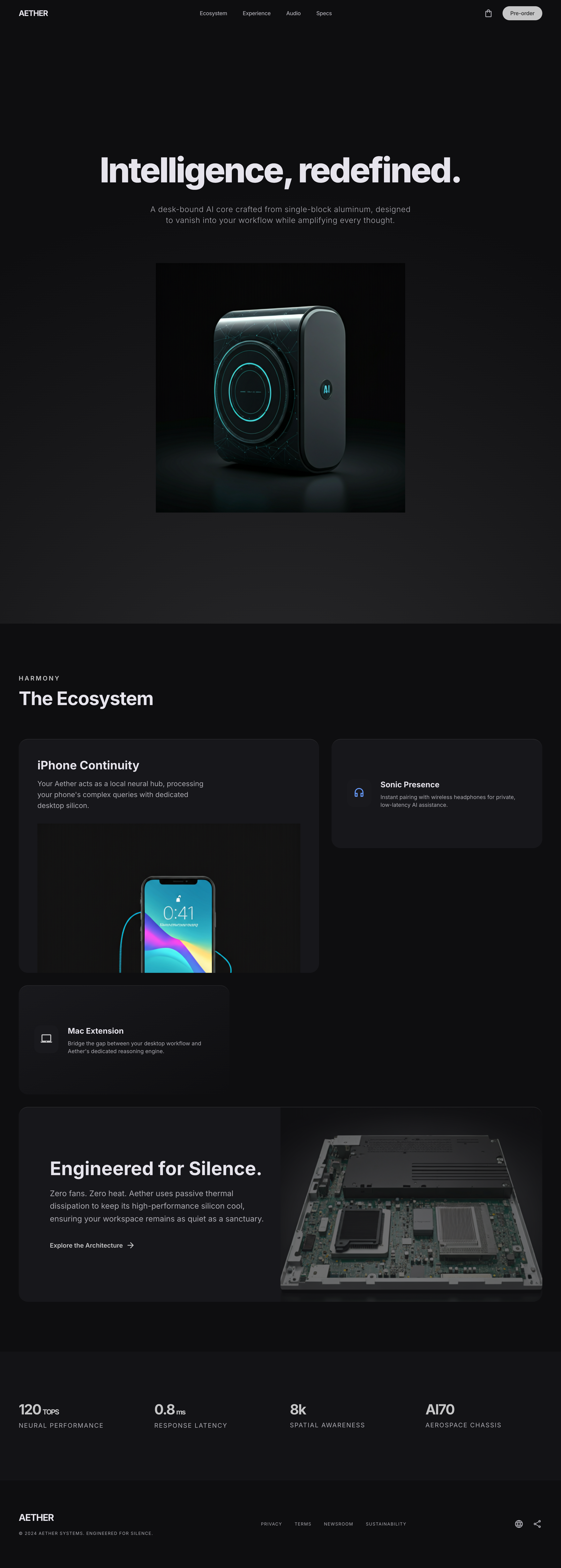 Apple-inspired Stitch export for the ambient device launch