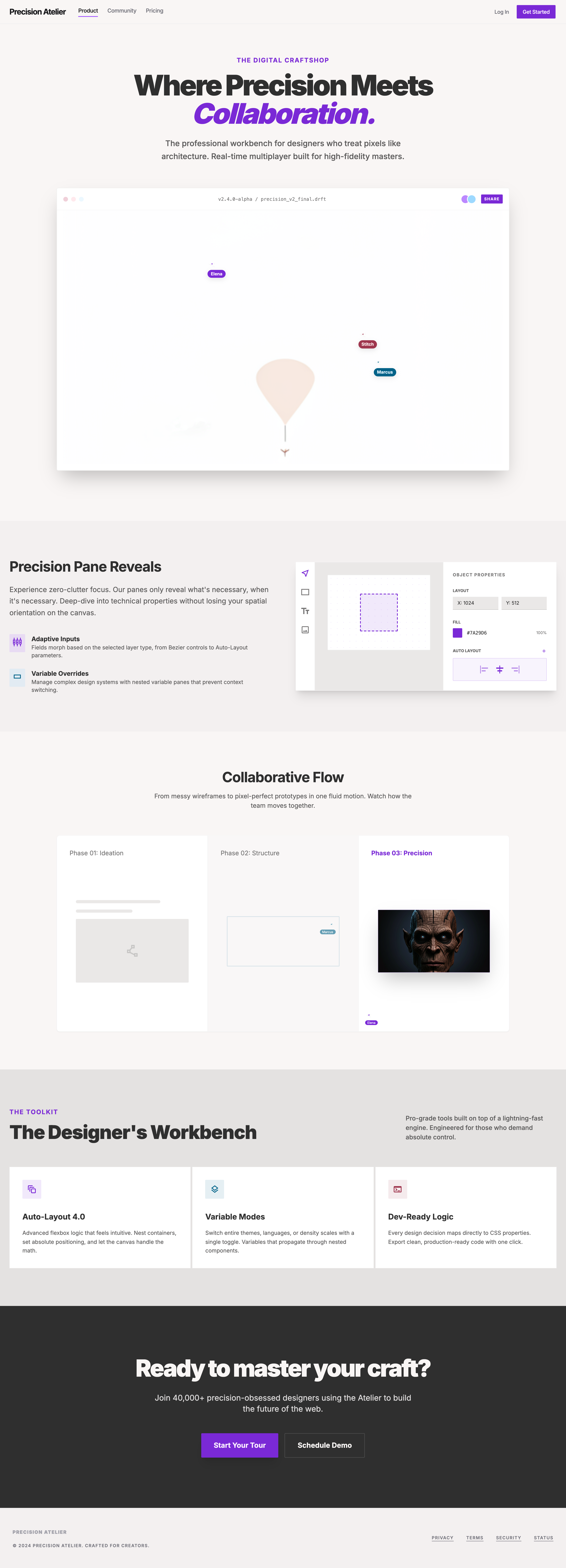 Figma-inspired Stitch export for the multiplayer product tour