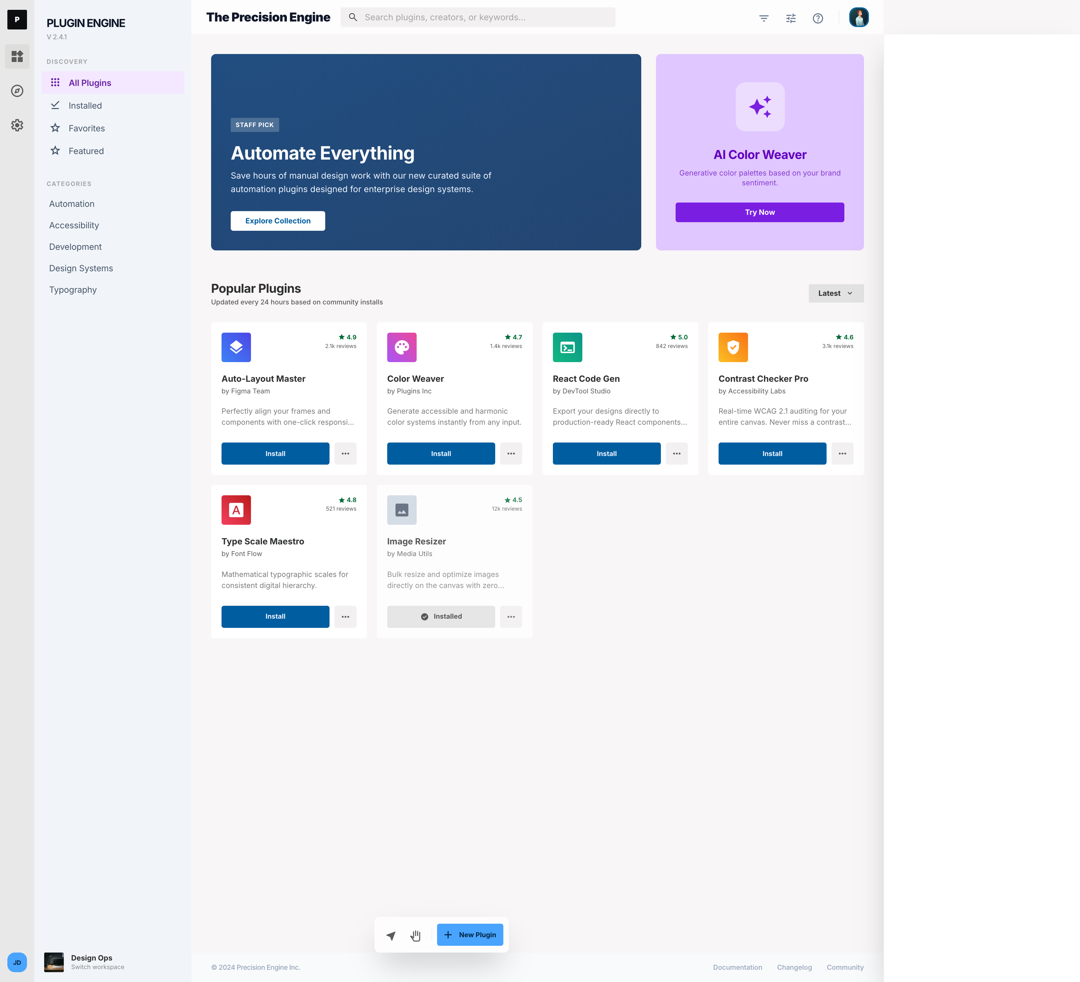 Figma-inspired Stitch export for the plugin directory