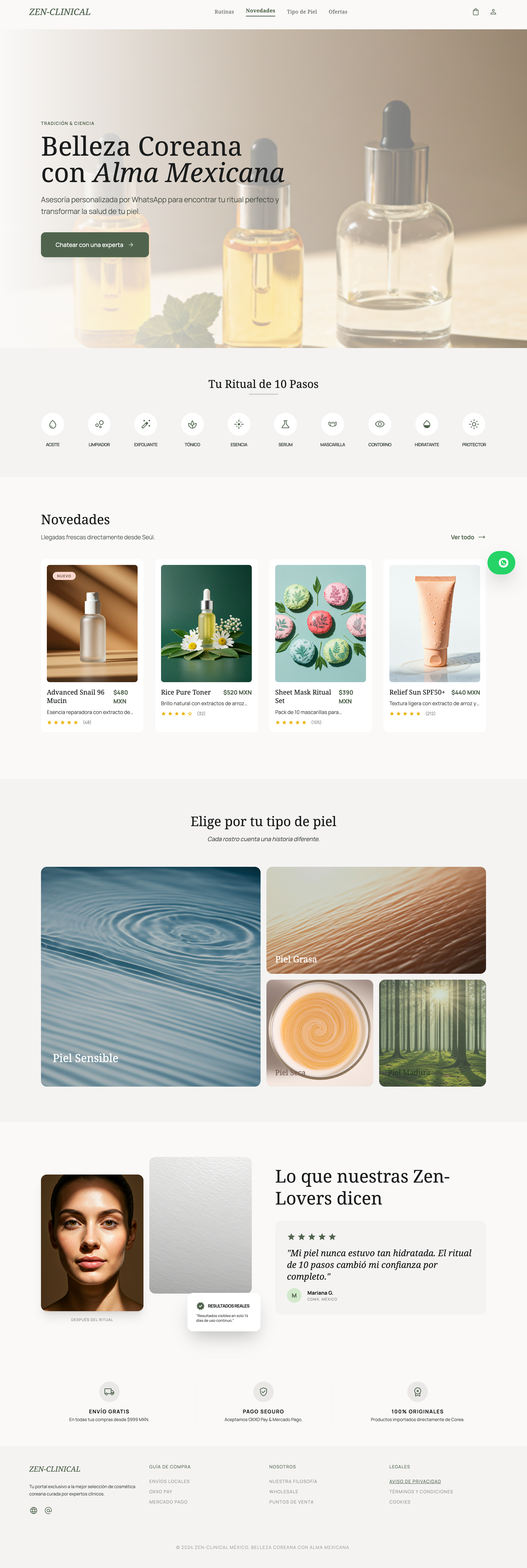 Karita Koreana-inspired Stitch export for the conversion-led K-beauty storefront